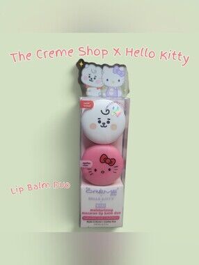 The Crème Shop x Hello Kitty Pink & White Lip Balm Duo